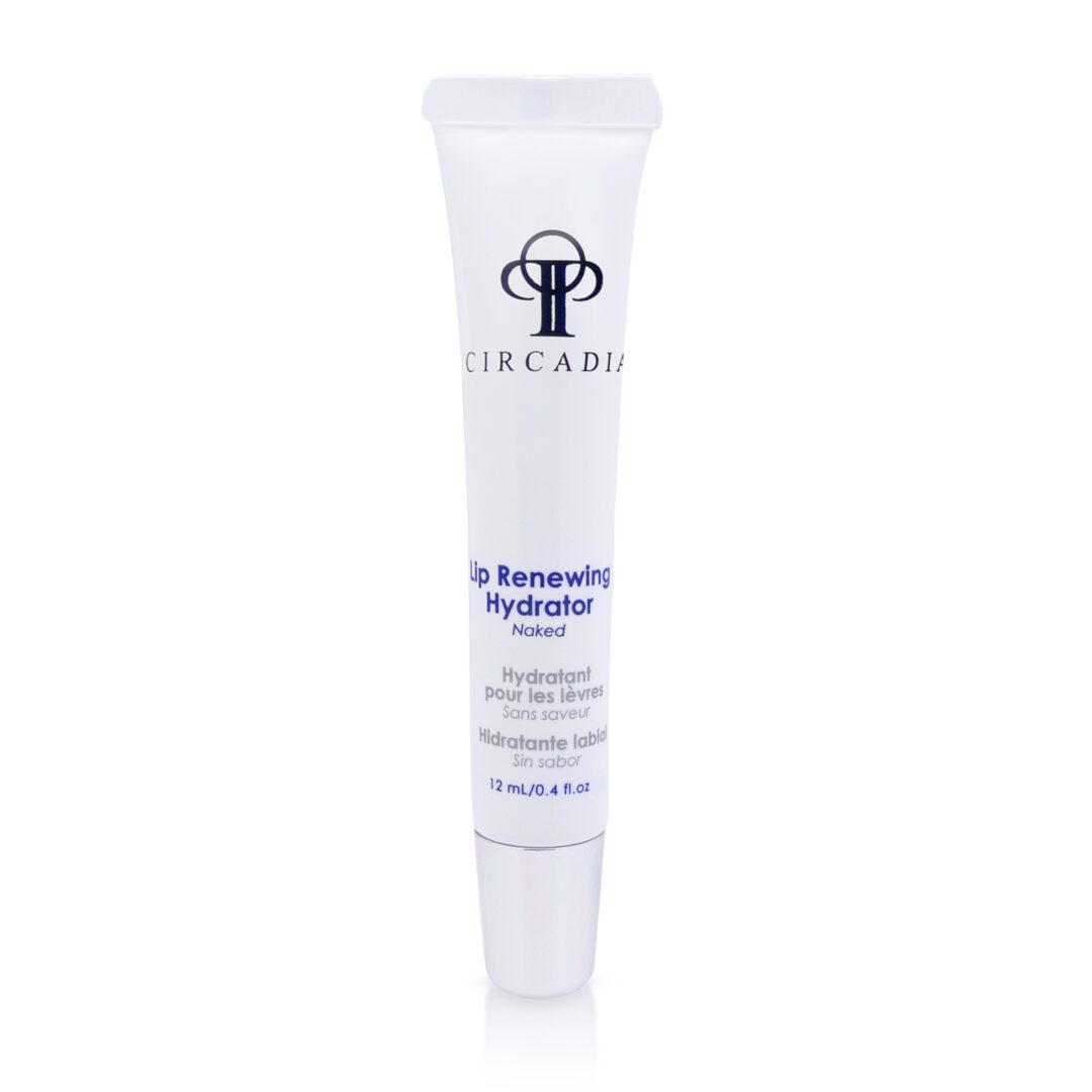 6802b35d03f58_Lip Renewing Hydrator A tube of eye cream on top of a white surface.